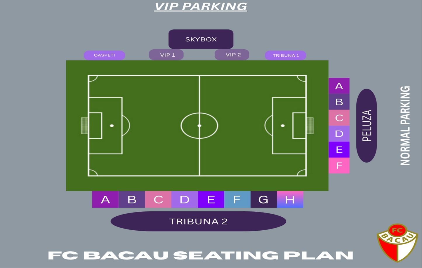 ABONAMENT FC BACAU - SEZON REGULAR 2025/2026 Stadion FC BACAU - Rusi Ciutea